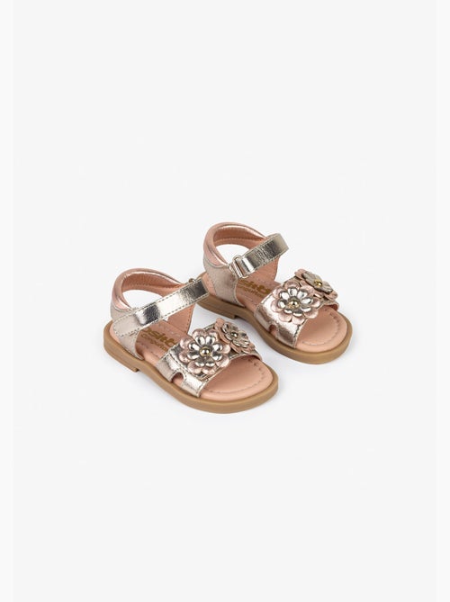 Sandales conguitos flowers metallic - Kiabi
