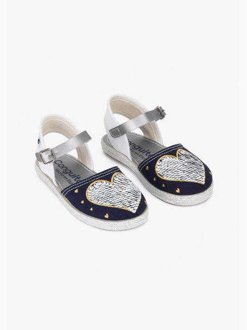 Sandales conguitos heart reversible sequins - Kiabi Sandales conguitos heart reversible sequins - Kiabi