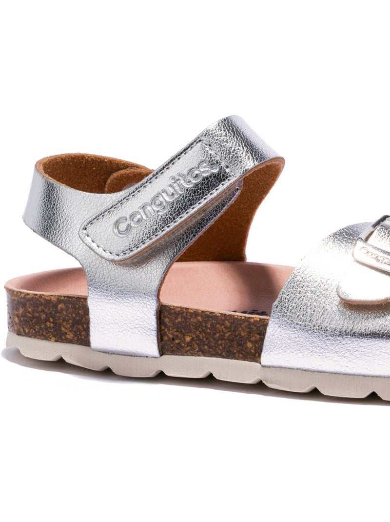 Sandales conguitos hebilla Argent - Kiabi