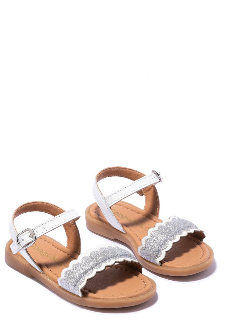 Sandales conguitos hebilla girls Blanc - Kiabi