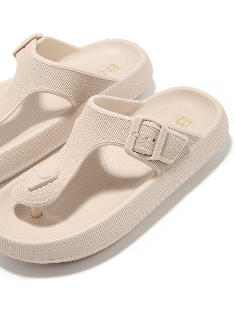 Sandales conguitos hebilla slides Beige - Kiabi