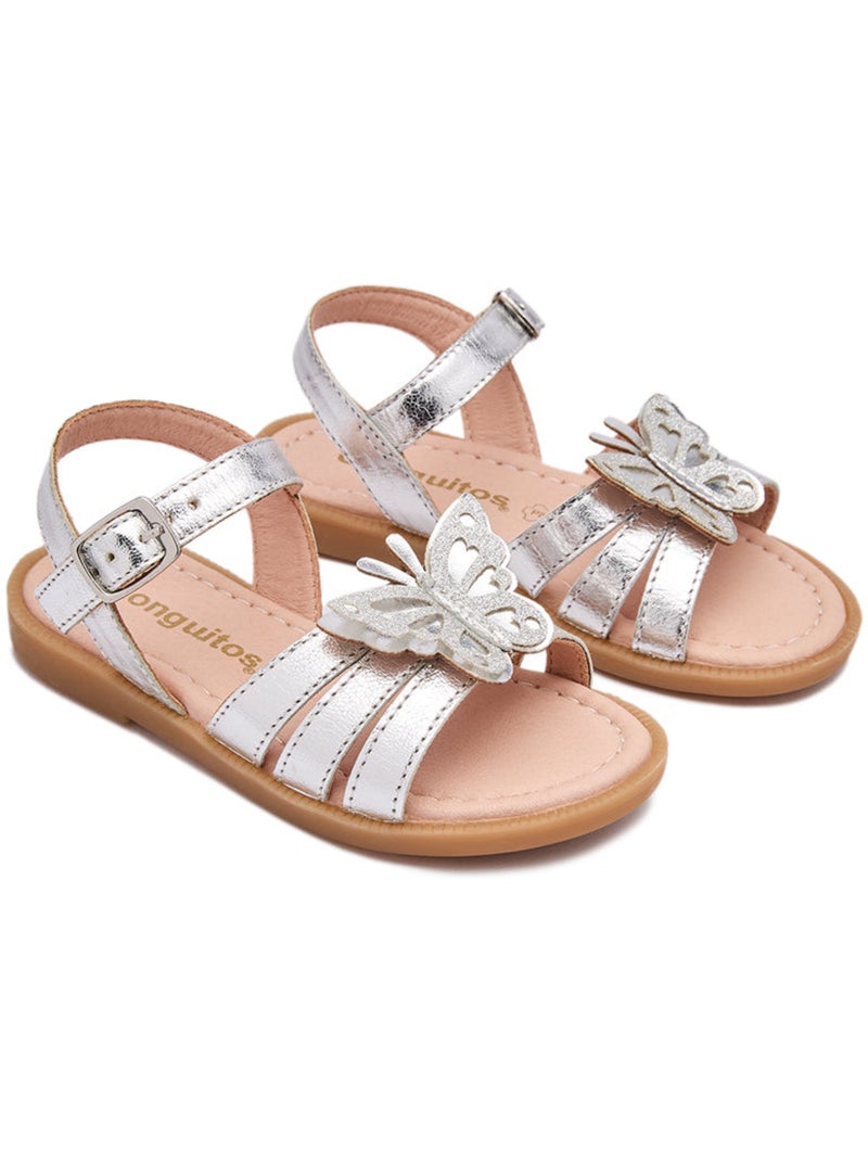 Sandales conguitos mariposa abiertas Argent - Kiabi