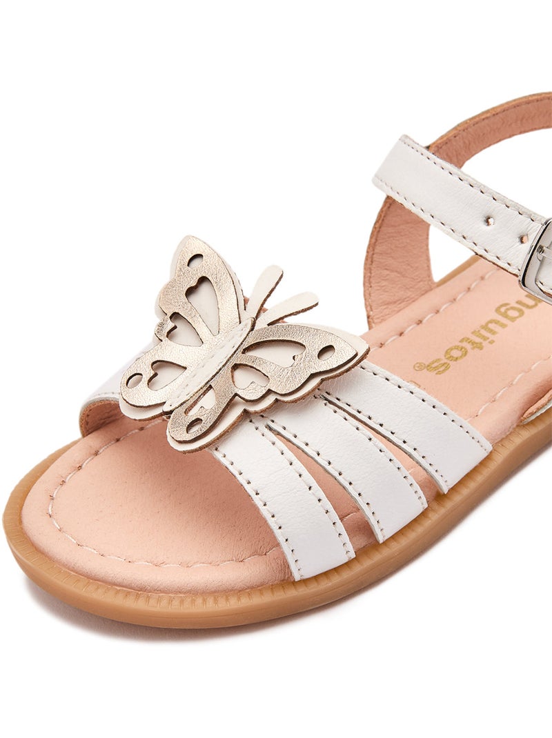 Sandales conguitos mariposa abiertas Blanc - Kiabi