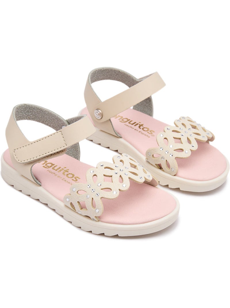 Sandales conguitos mariposa beiges Beige - Kiabi