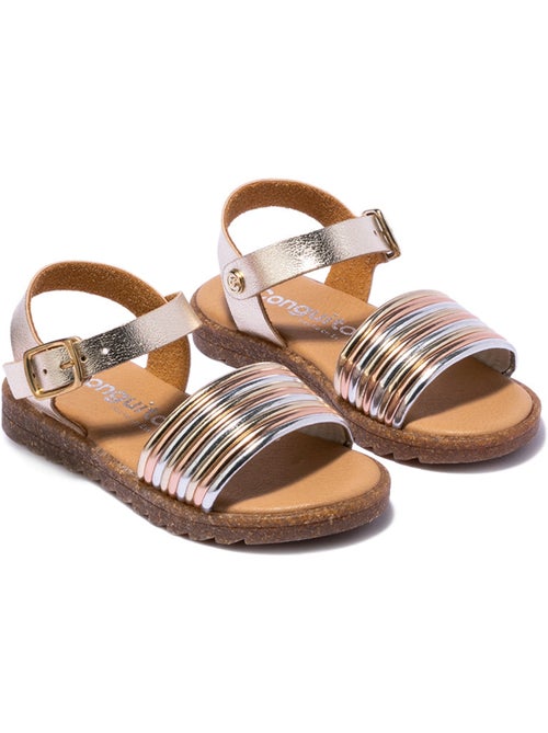 Sandales conguitos multi metalizado - Kiabi