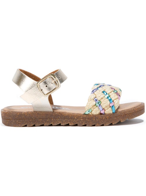 Sandales conguitos multi trenzadoed metalizado - Kiabi Sandales conguitos multi trenzadoed metalizado - Kiabi
