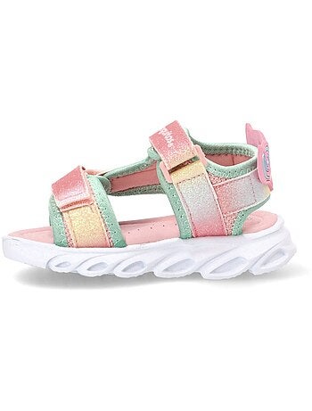 Sandales conguitos rainbow estrellas