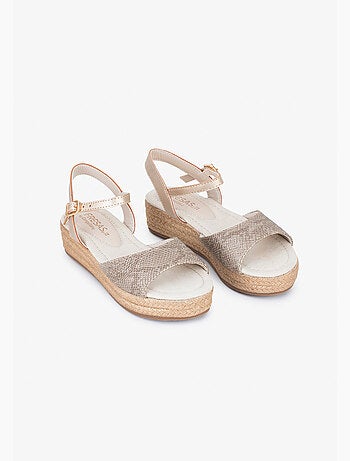 Sandales conguitos snake wedge