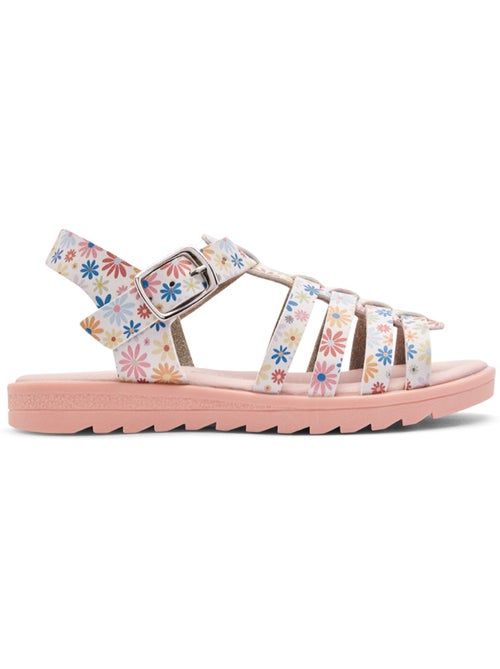 Sandales conguitos tiras florales - Kiabi