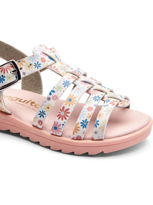 Sandales conguitos tiras florales - Kiabi