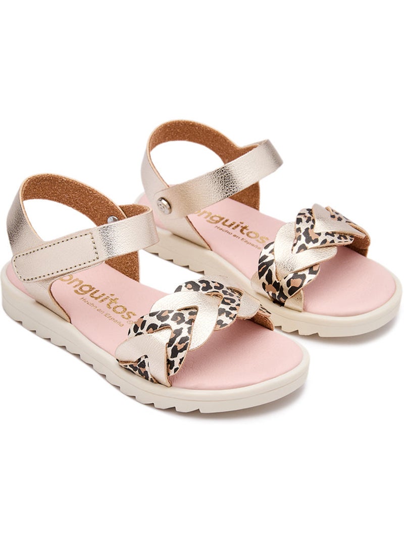 Sandales conguitos trenzadas Gold - Kiabi