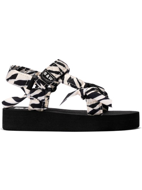 Sandales conguitos zebra  b&w - Kiabi