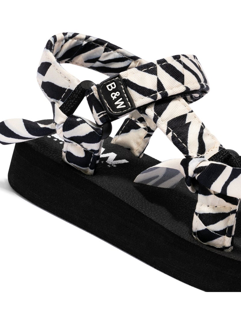 Sandales conguitos zebra  b&w Multicolore - Kiabi