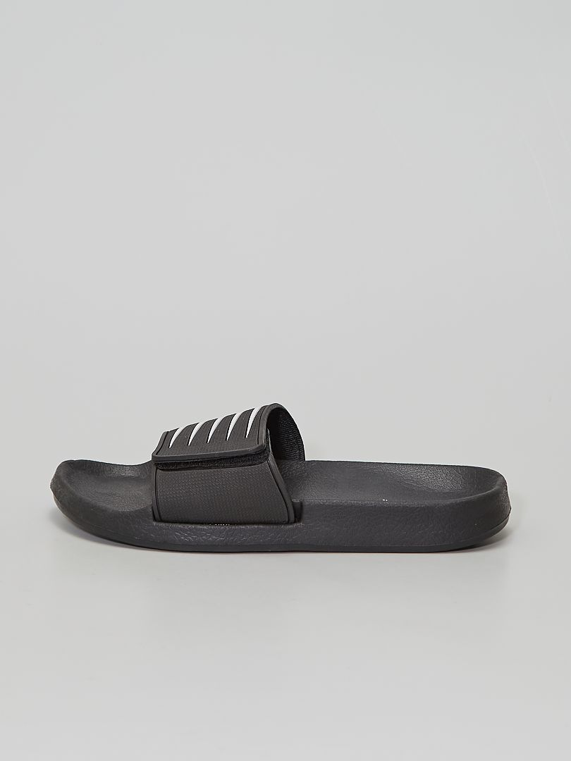 Sandales de plage noir - Kiabi