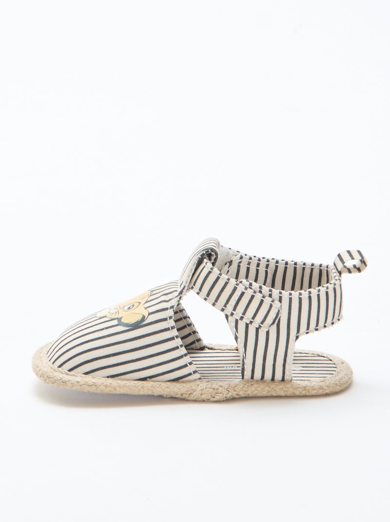 Sandales 'Disney' en toile Beige - Kiabi