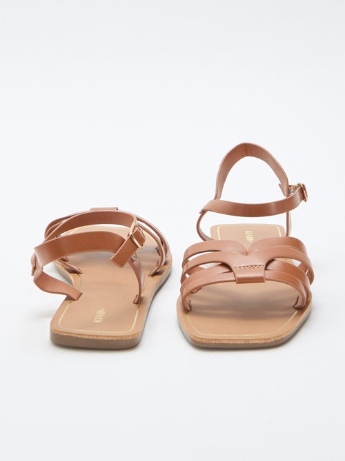Sandales en bride croisée - Kiabi