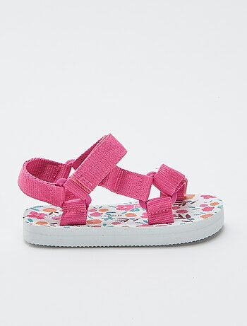 Sandales en caoutchouc à motifs fleuris 'My beach spirit'