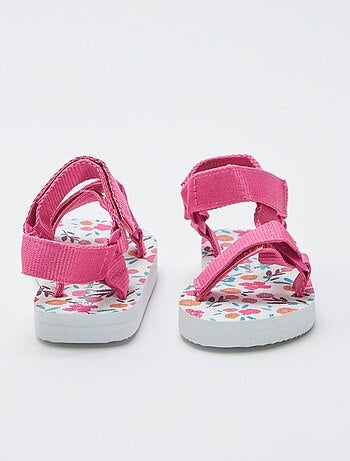 Sandales en caoutchouc à motifs fleuris 'My beach spirit'