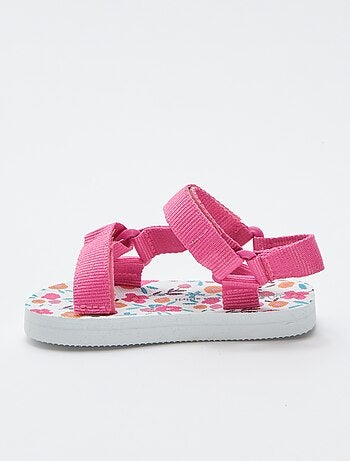Sandales en caoutchouc à motifs fleuris 'My beach spirit'