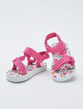 Sandales en caoutchouc à motifs fleuris 'My beach spirit'