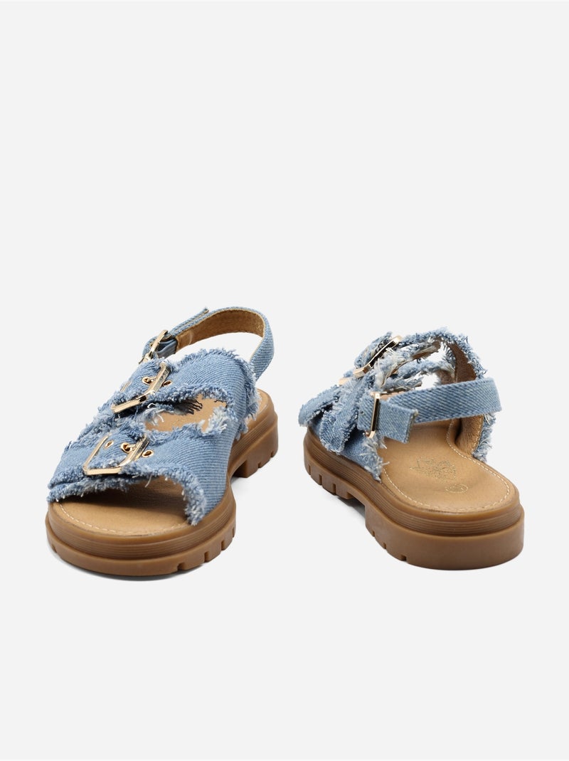 Sandales en jean Bleu clair - Kiabi