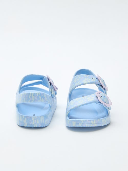 Sandales en plastique à motif fleuri - Kiabi