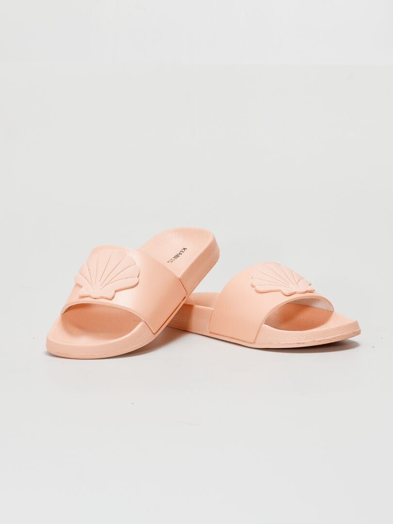 Sandales en plastique 'coquillage' Rose - Kiabi