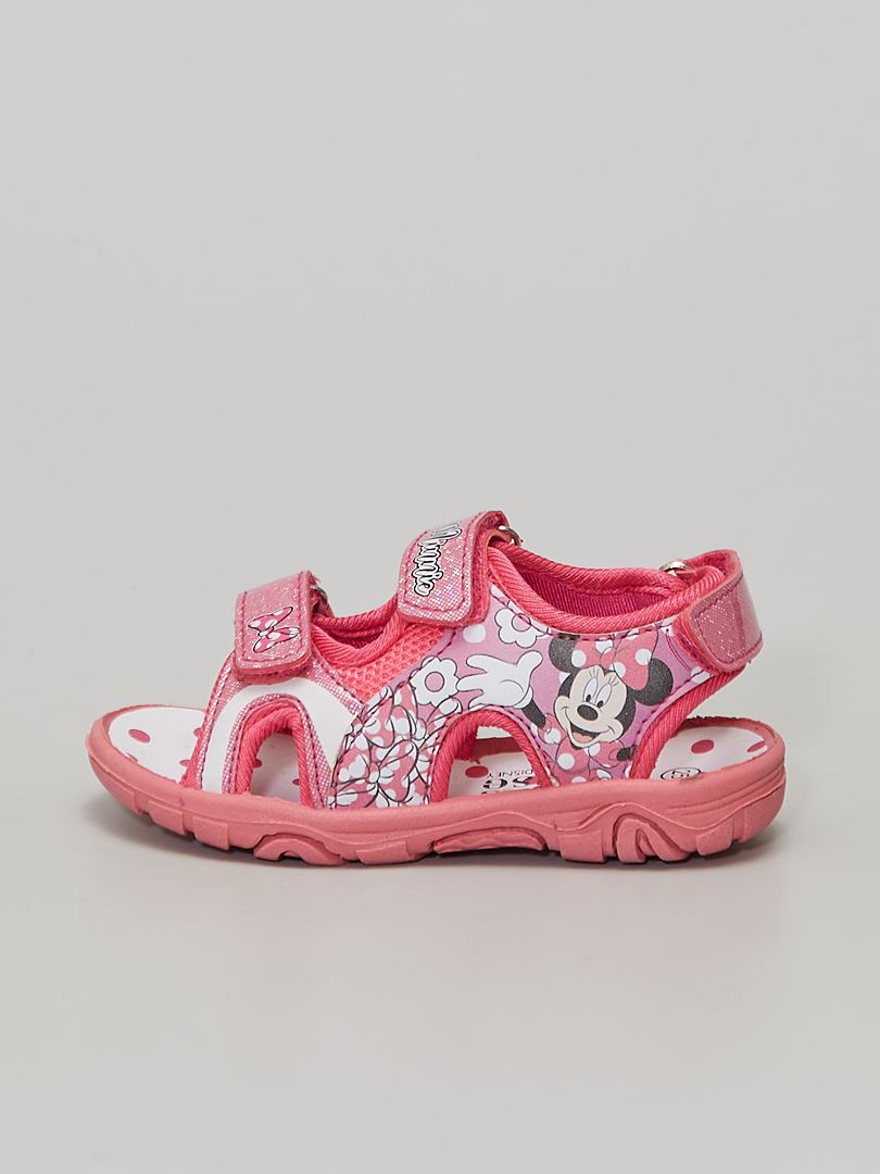 Sandales en textile 'Minnie' 'Disney' fuchsia - Kiabi