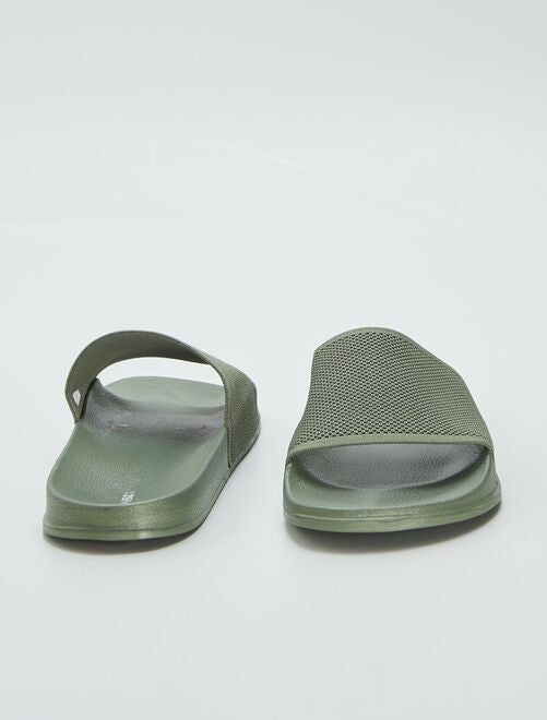 Sandales en tissu ajouré - Kiabi