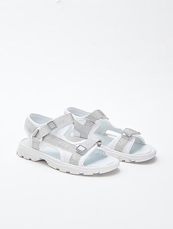 Sandales esprit sport avec sangles pailletées