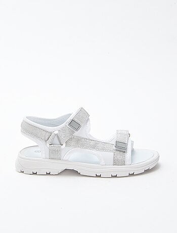 Sandales esprit sport avec sangles pailletées