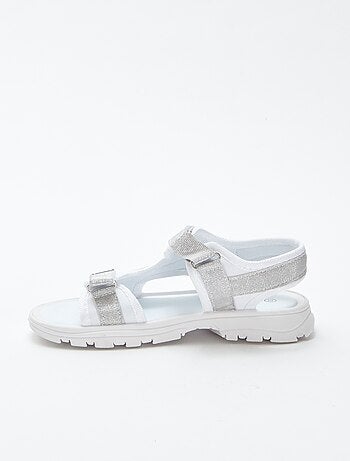 Sandales esprit sport avec sangles pailletées