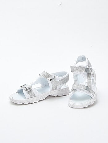 Sandales esprit sport avec sangles pailletées