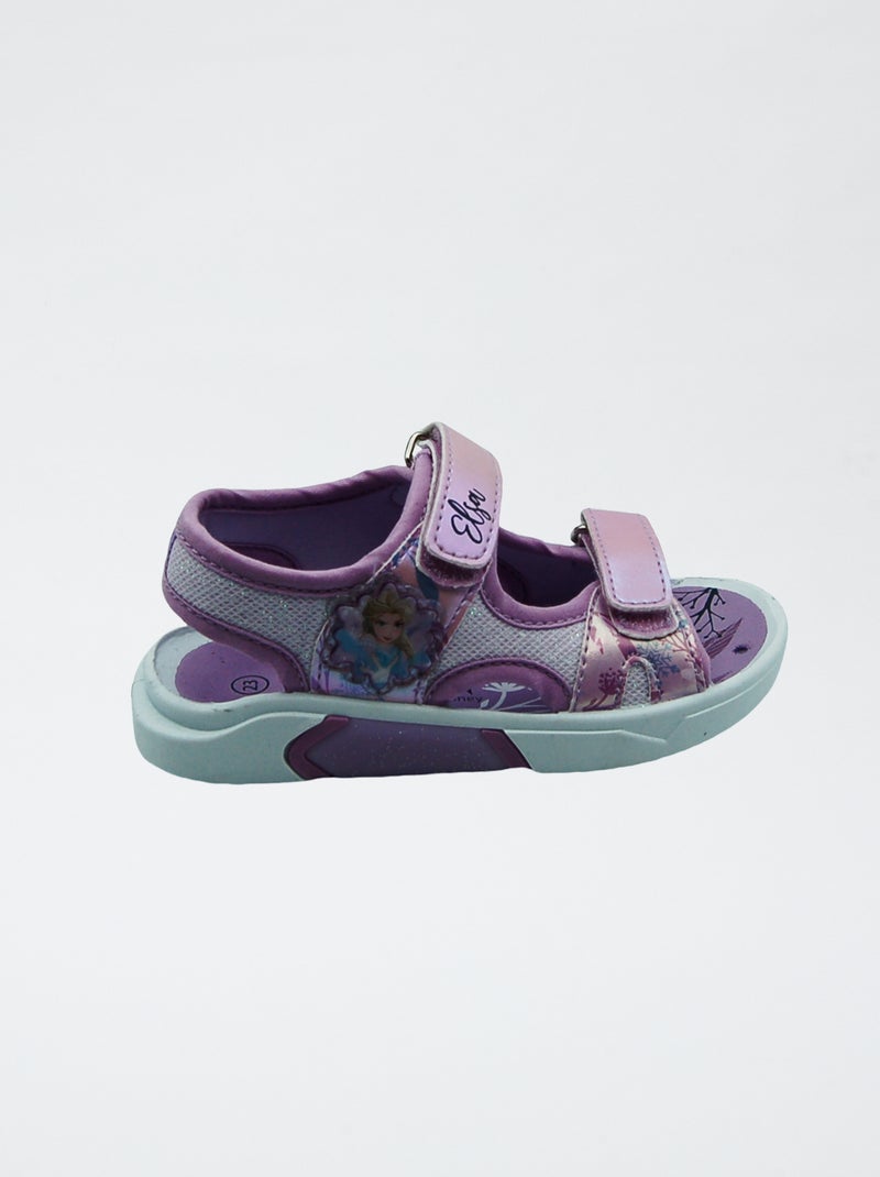 Sandales esprit sport 'La reine des neiges' 'Disney' Violet - Kiabi