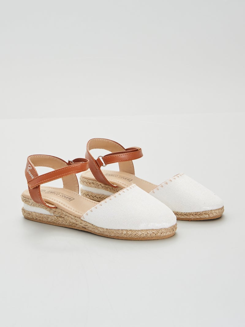 Sandales fermées blanc - Kiabi