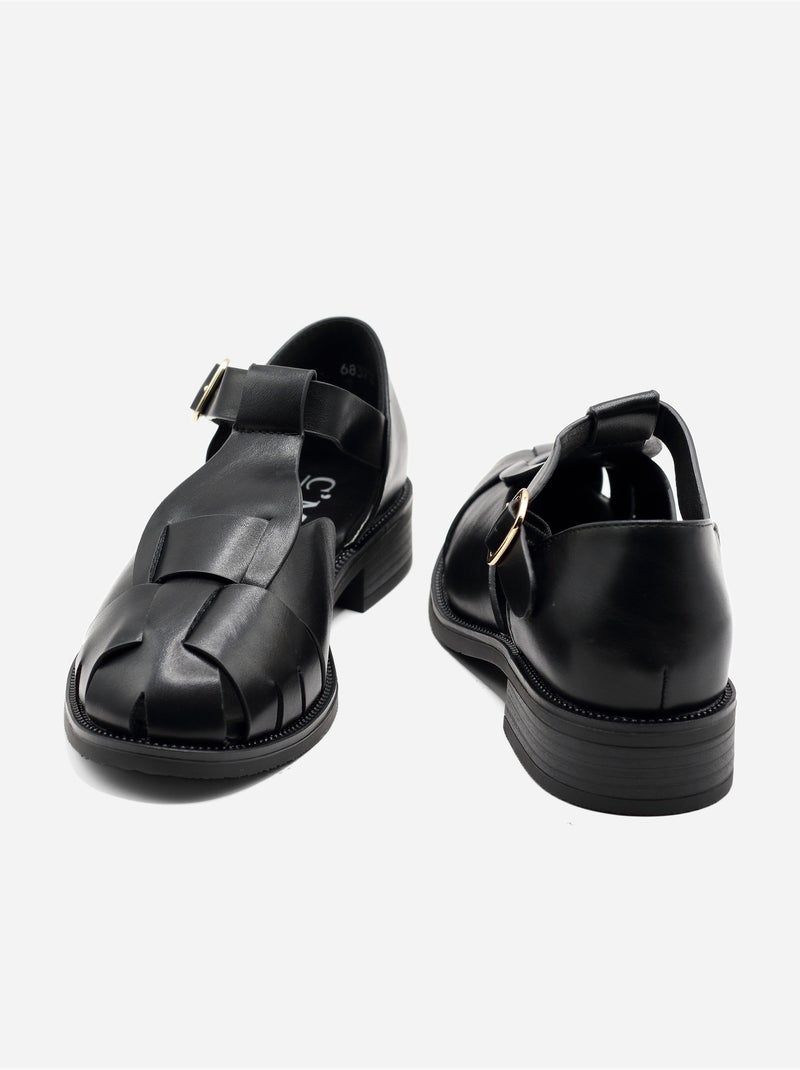 Sandales fermées Noir - Kiabi