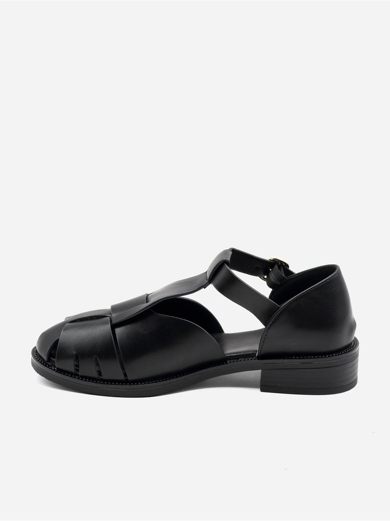 Sandales fermées Noir - Kiabi