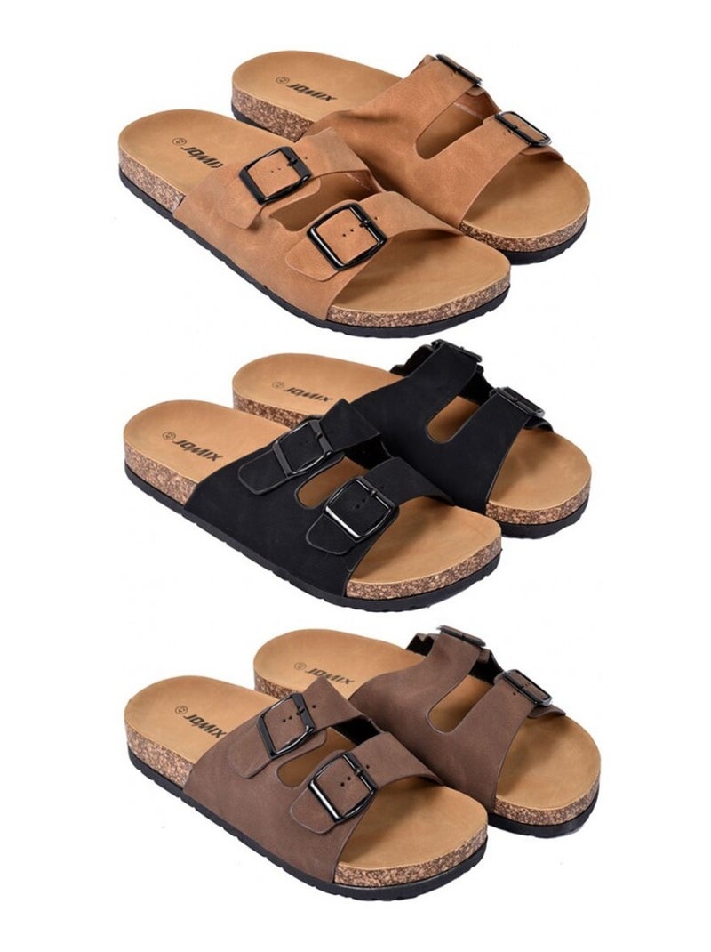 Sandales Homme PREMIUM Marron - Kiabi
