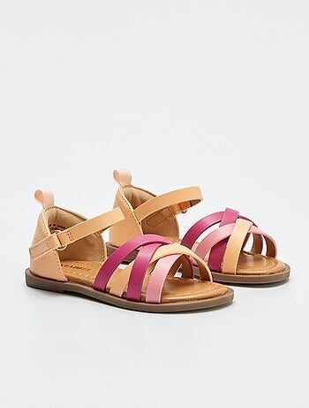 Sandales irisées multi-brides