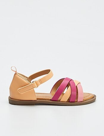 Sandales irisées multi-brides