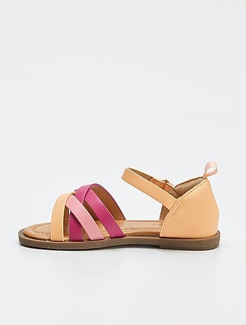 Sandales irisées multi-brides