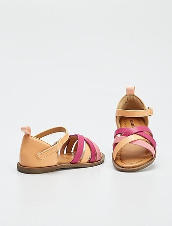 Sandales irisées multi-brides