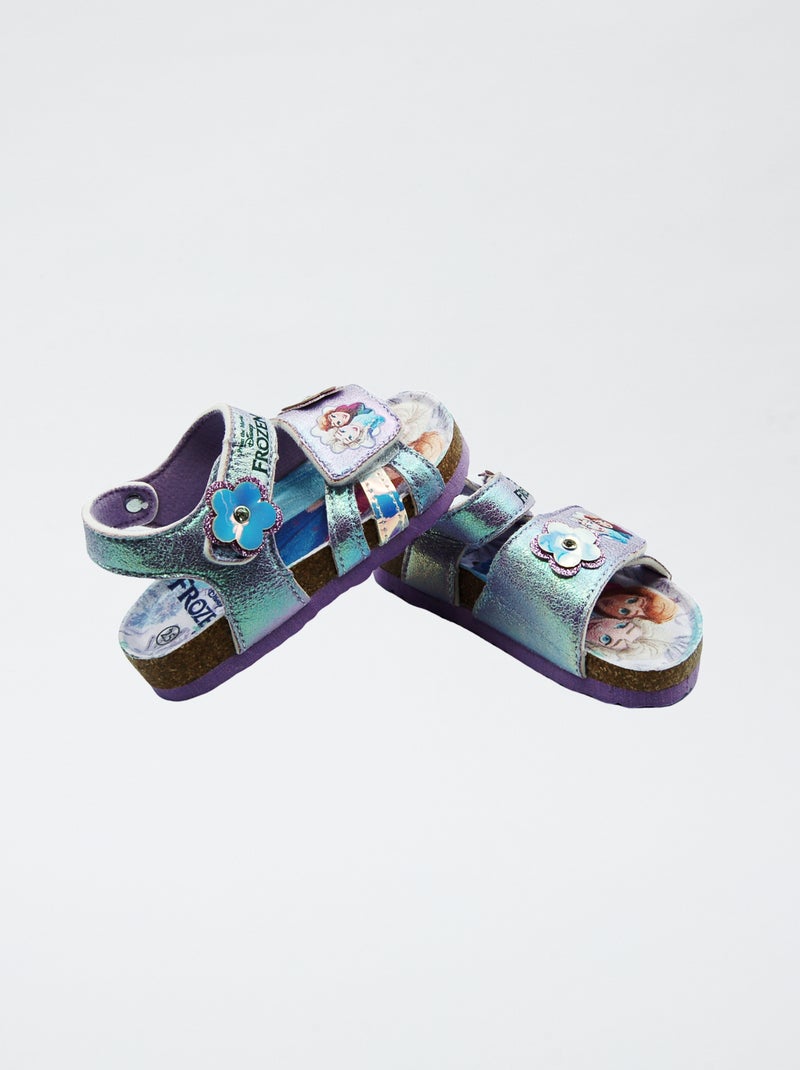 Sandales 'La reine des neiges' 'Disney' Violet - Kiabi