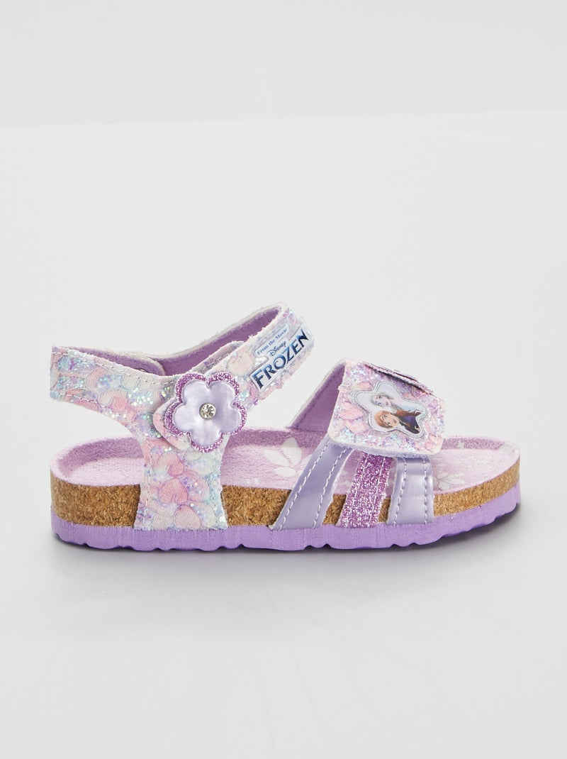 Sandales 'La reine des neiges' mauve - Kiabi