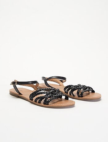 Sandales multi brides tressées