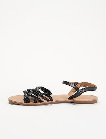 Sandales multi brides tressées