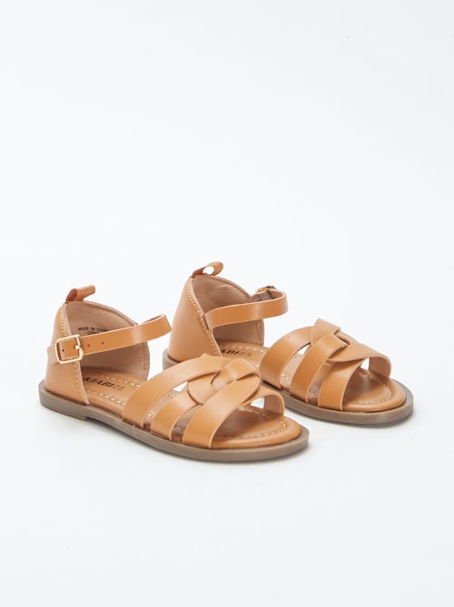 Sandales multiples brides avec talons fermés - Kiabi