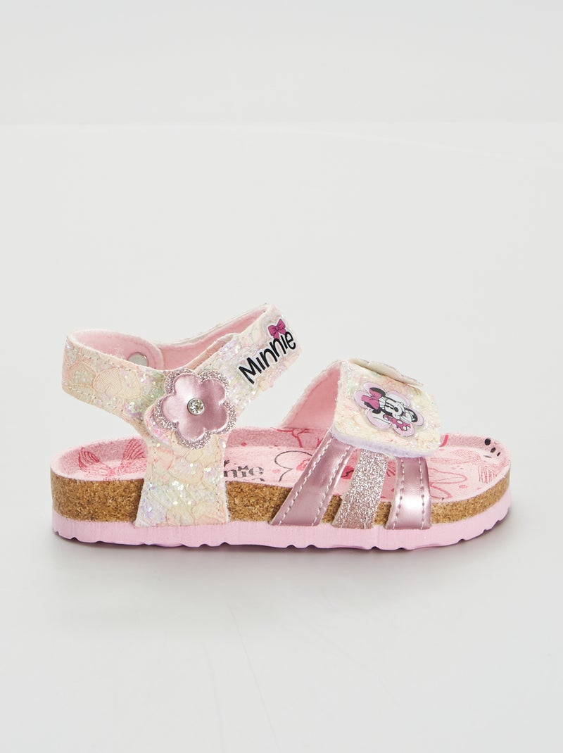 Sandales ouvertes 'Minnie' rose - Kiabi