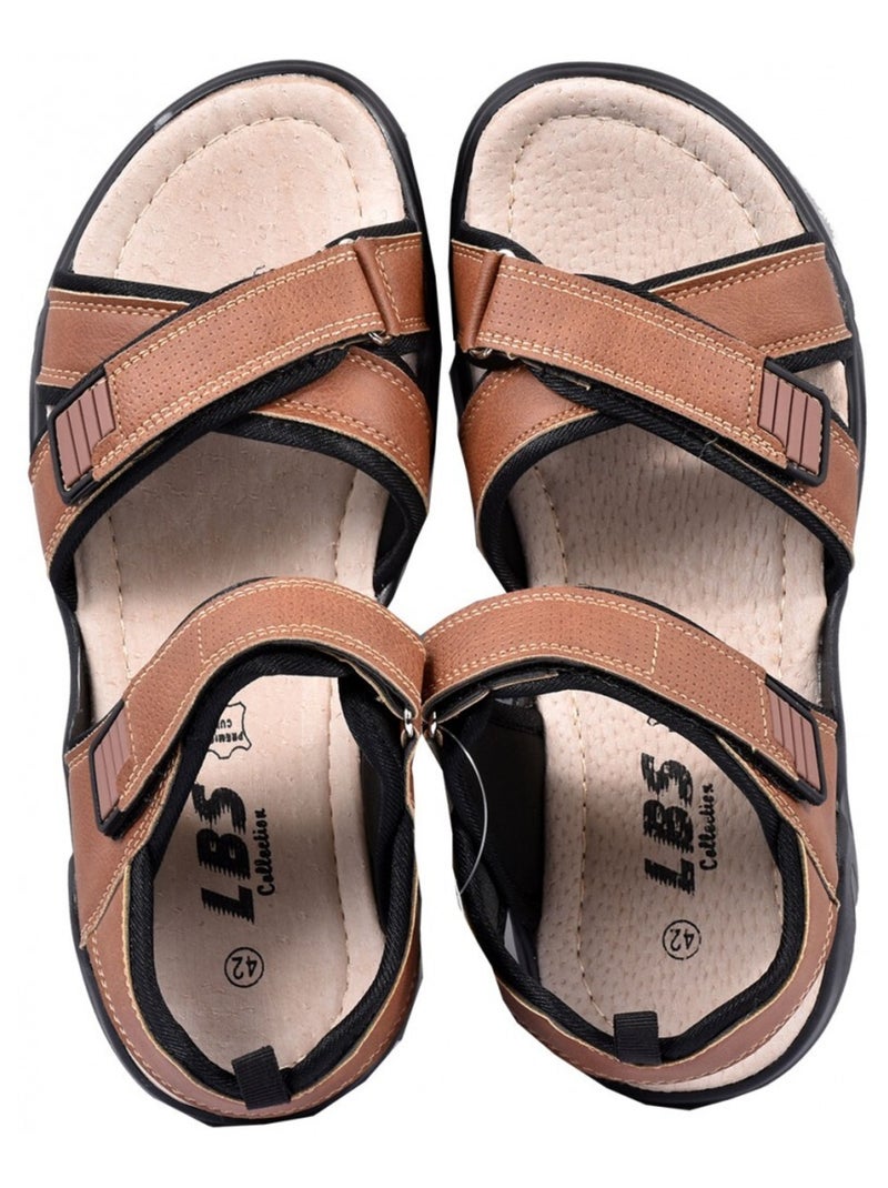 Sandales PREMIUM LBS Scratch Camel - Kiabi