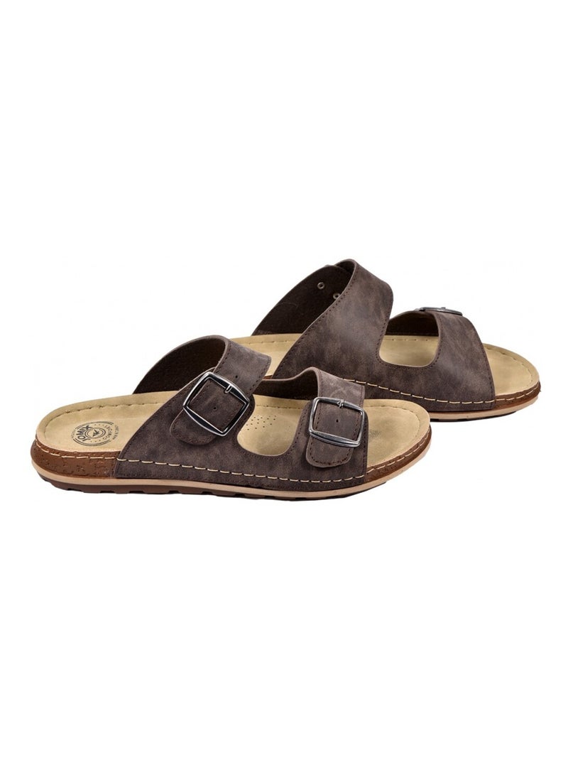 Sandales PREMIUM Marron - Kiabi
